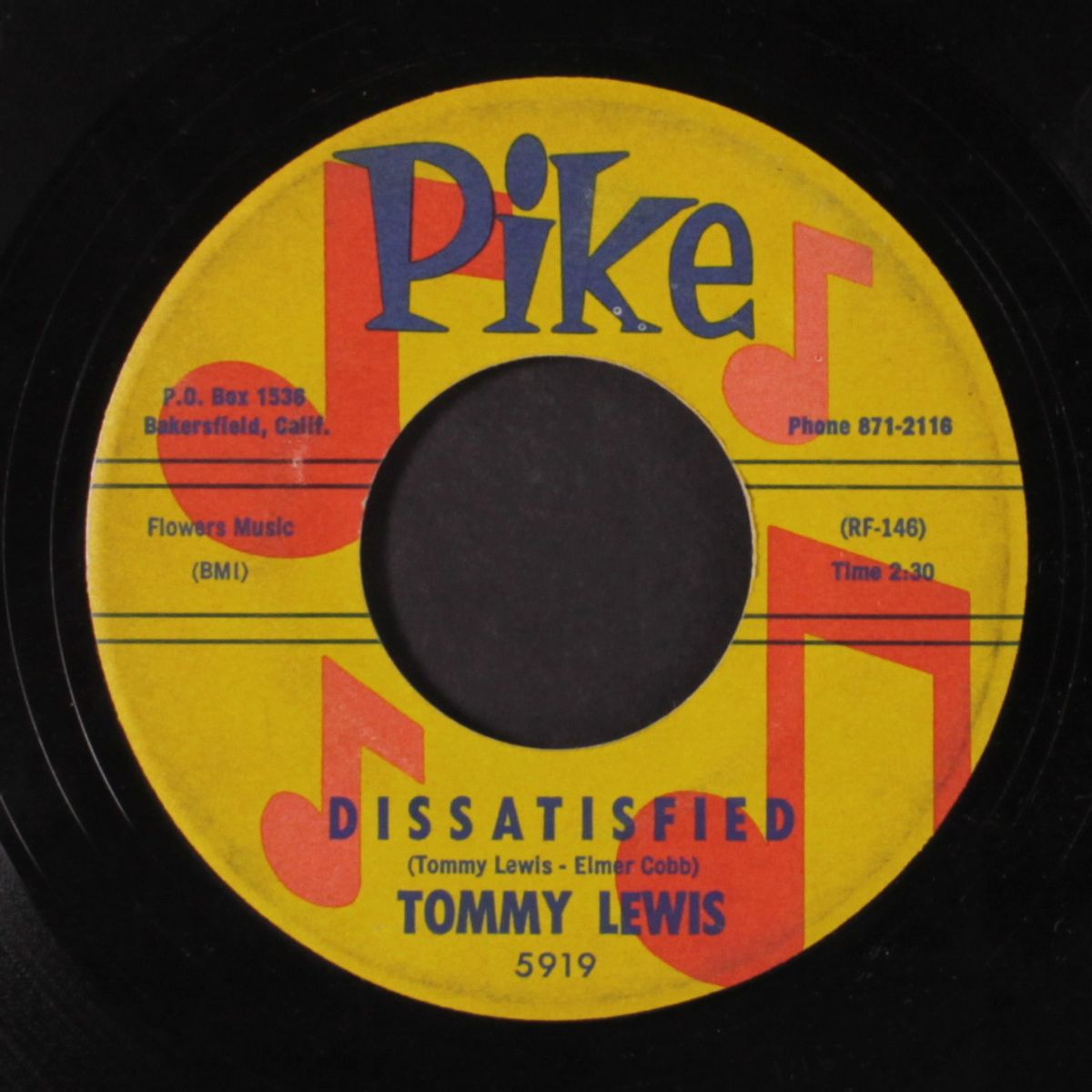 dissatisfied / go where you wanta go by TOMMY LEWIS