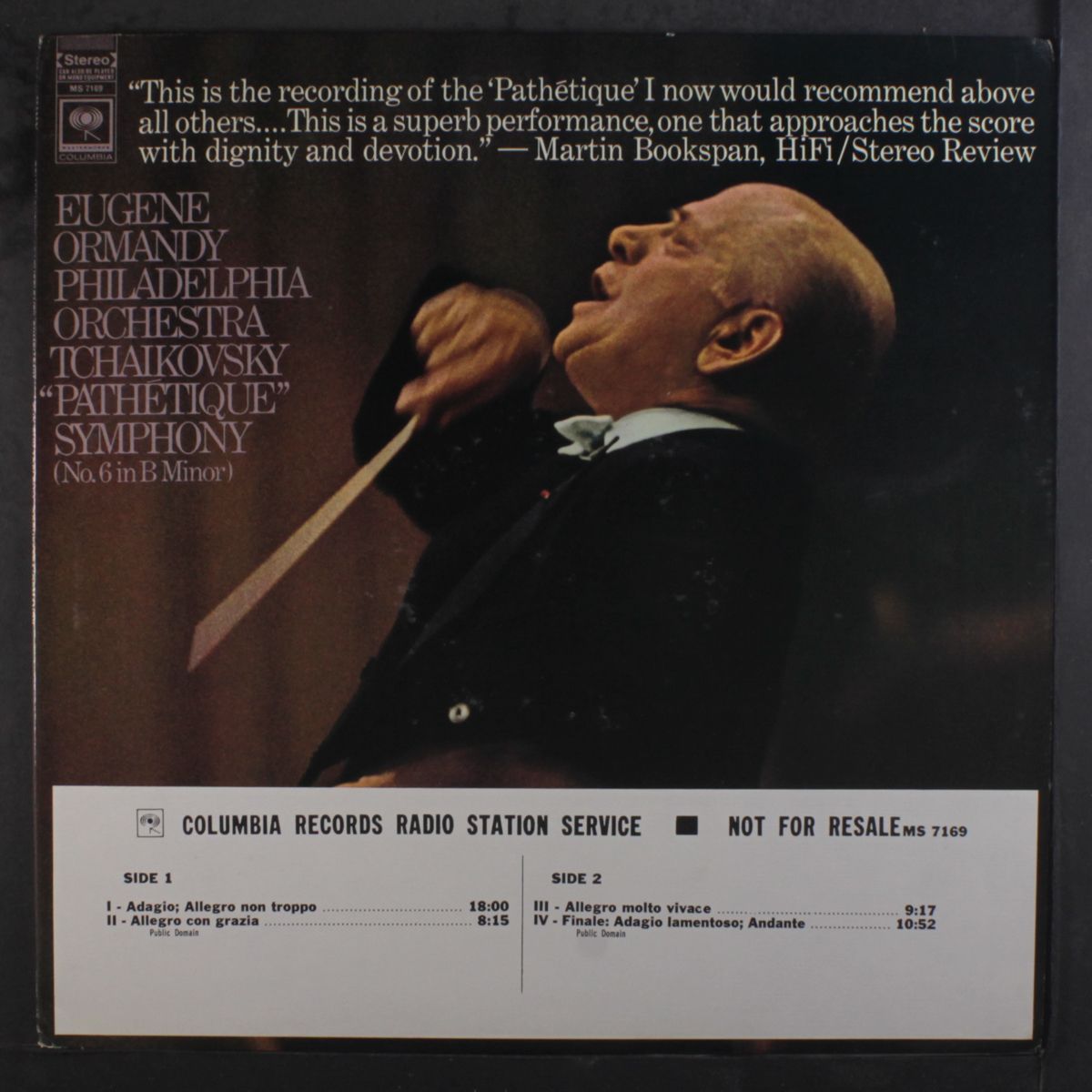 tchaikovsky: pathetique symphony by EUGENE ORMANDY