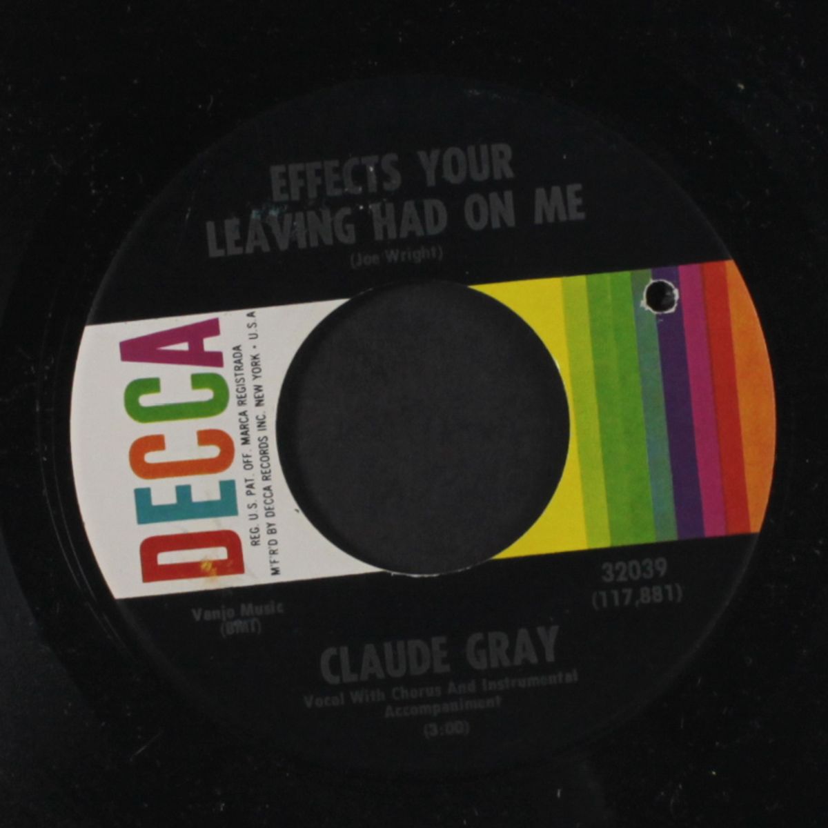 i never had the one i wanted / effects your leaving had on me by CLAUDE GRAY