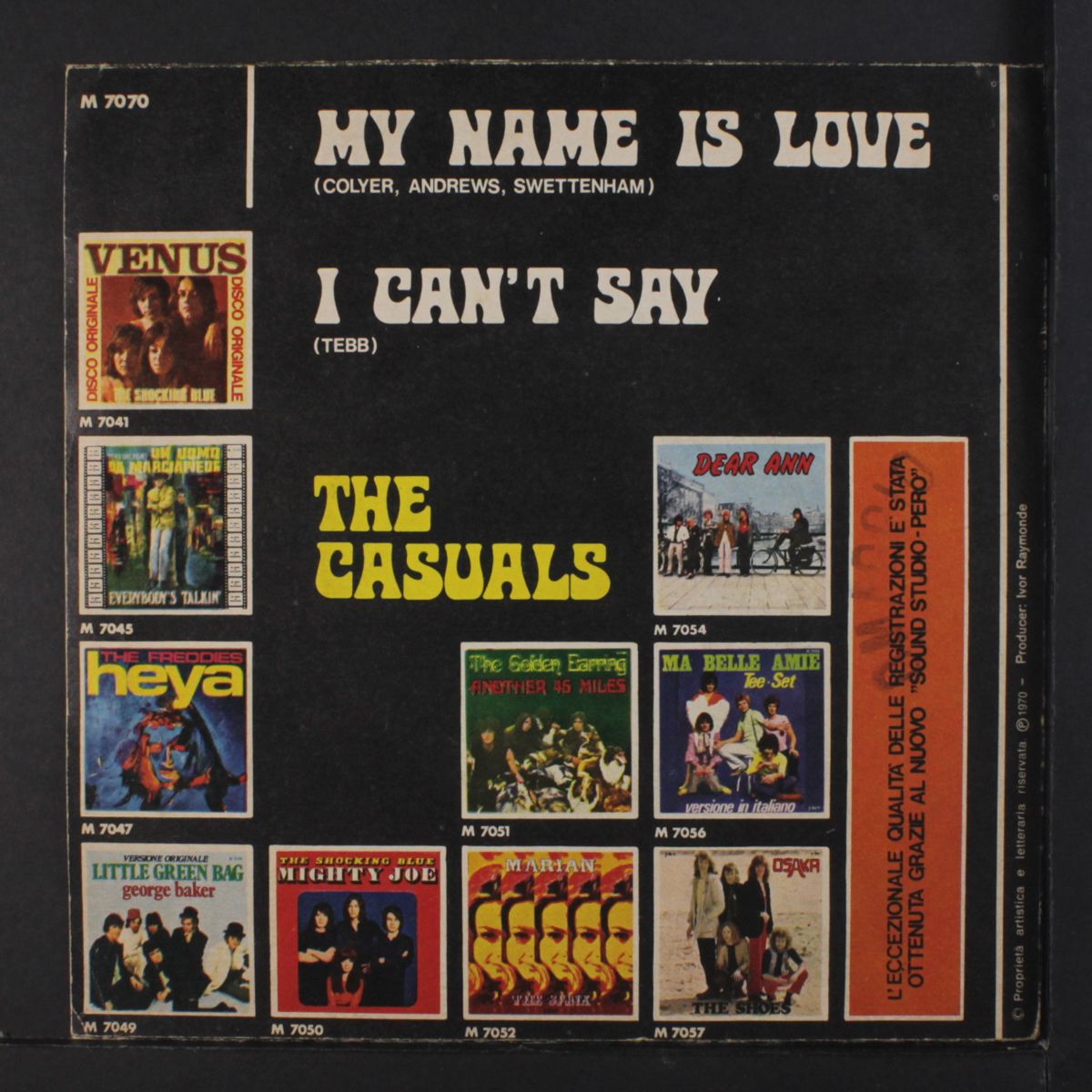 my name is love / i can't say by CASUALS