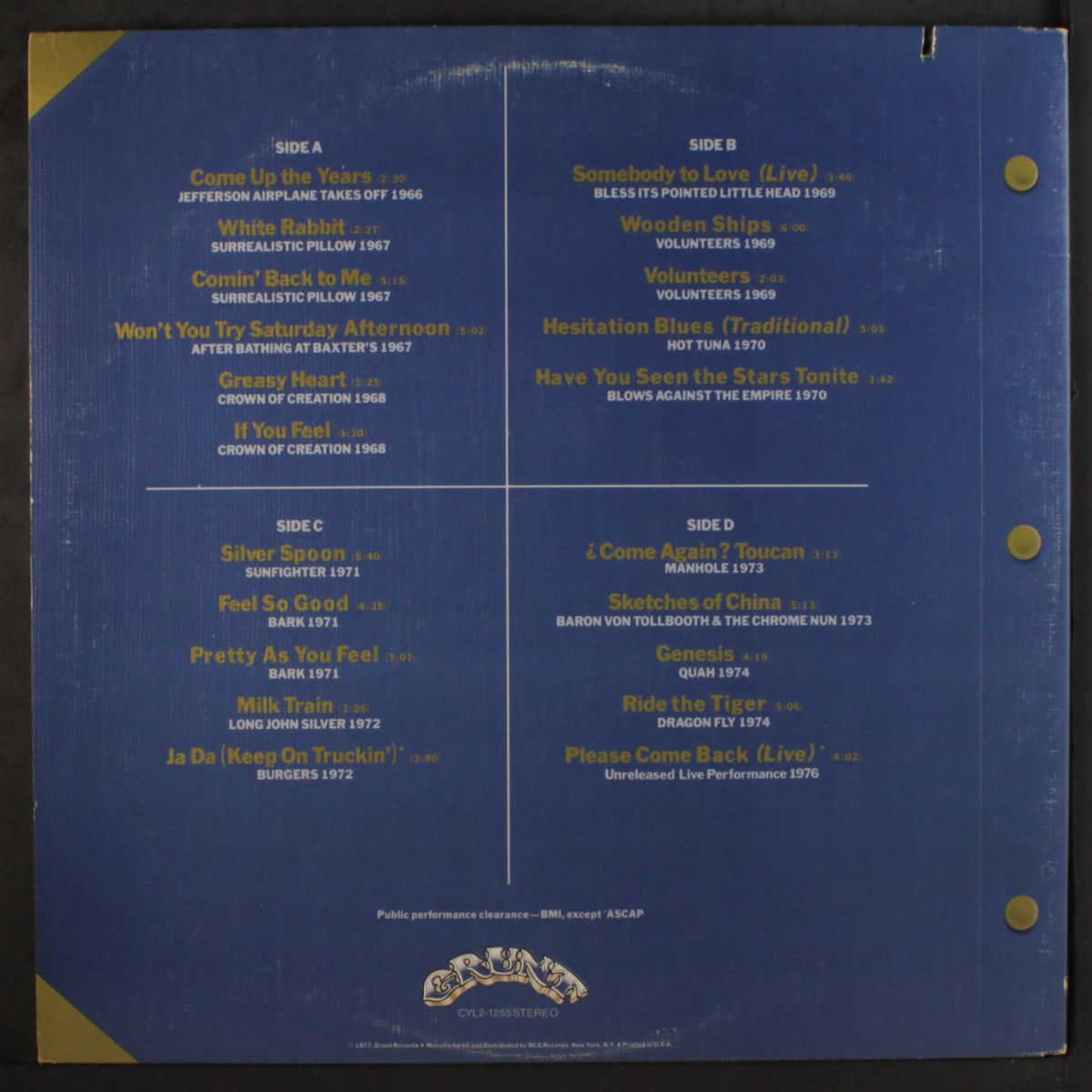 flight log 1966-76 by JEFFERSON AIRPLANE