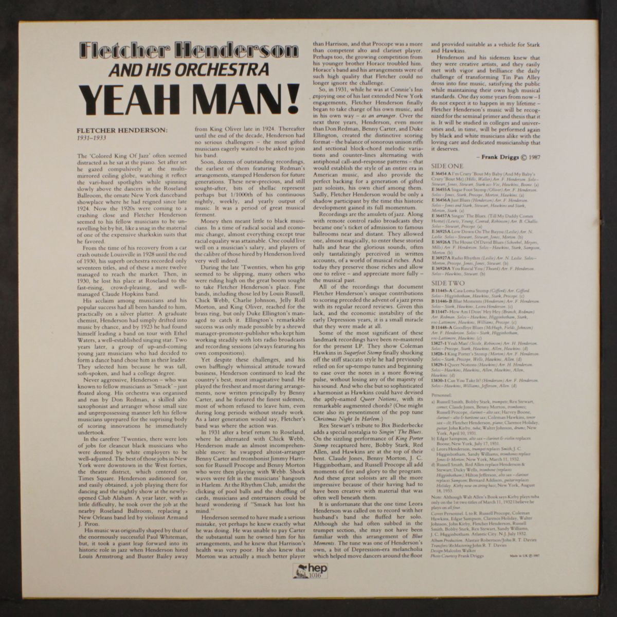 yeah man! by FLETCHER HENDERSON