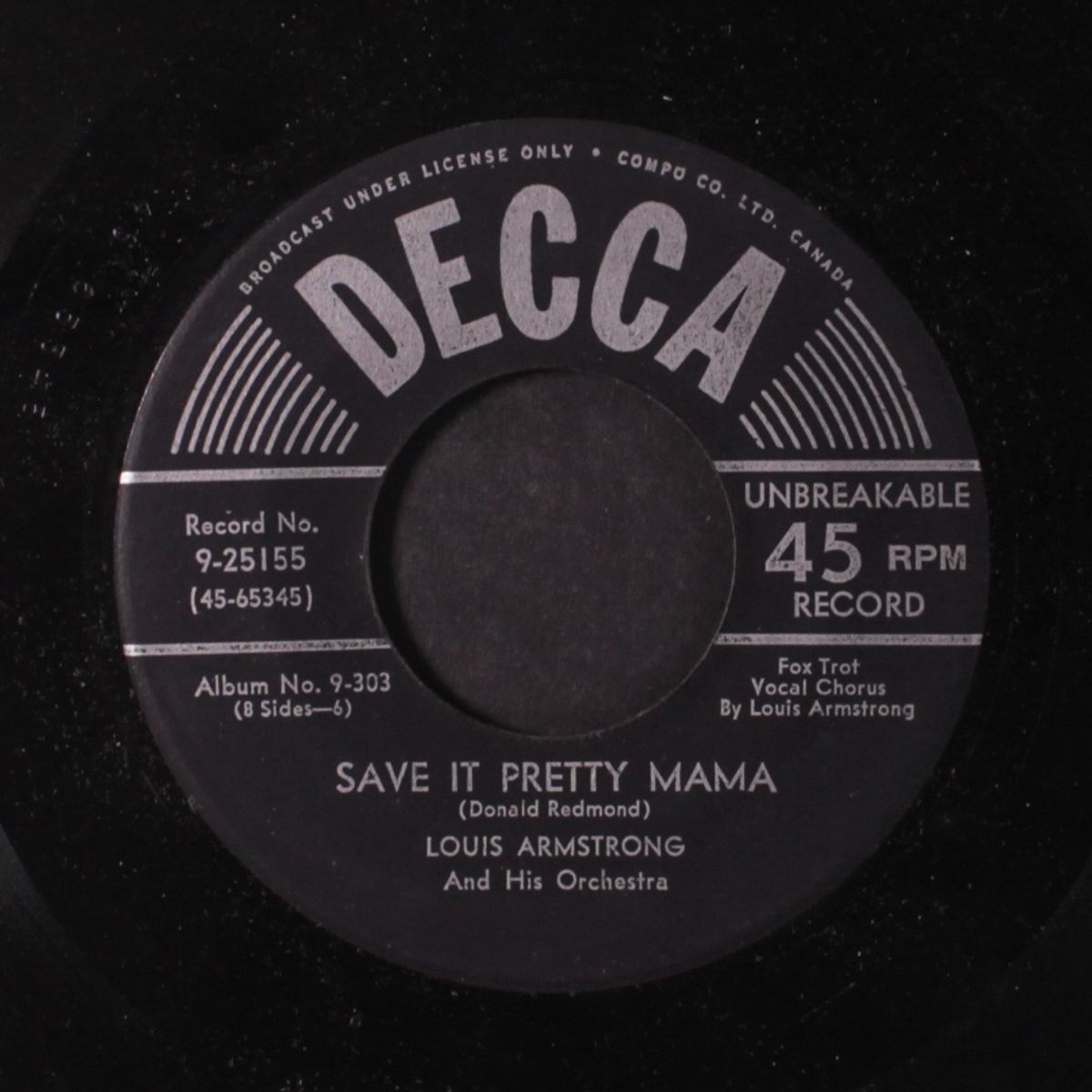 save it pretty mama / dipper mouth blues by LOUIS ARMSTRONG