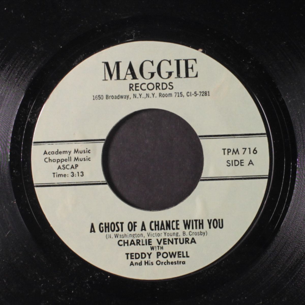 a ghost of a chance with you / body and soul by CHARLIE VENTURA & TEDDY POWELL