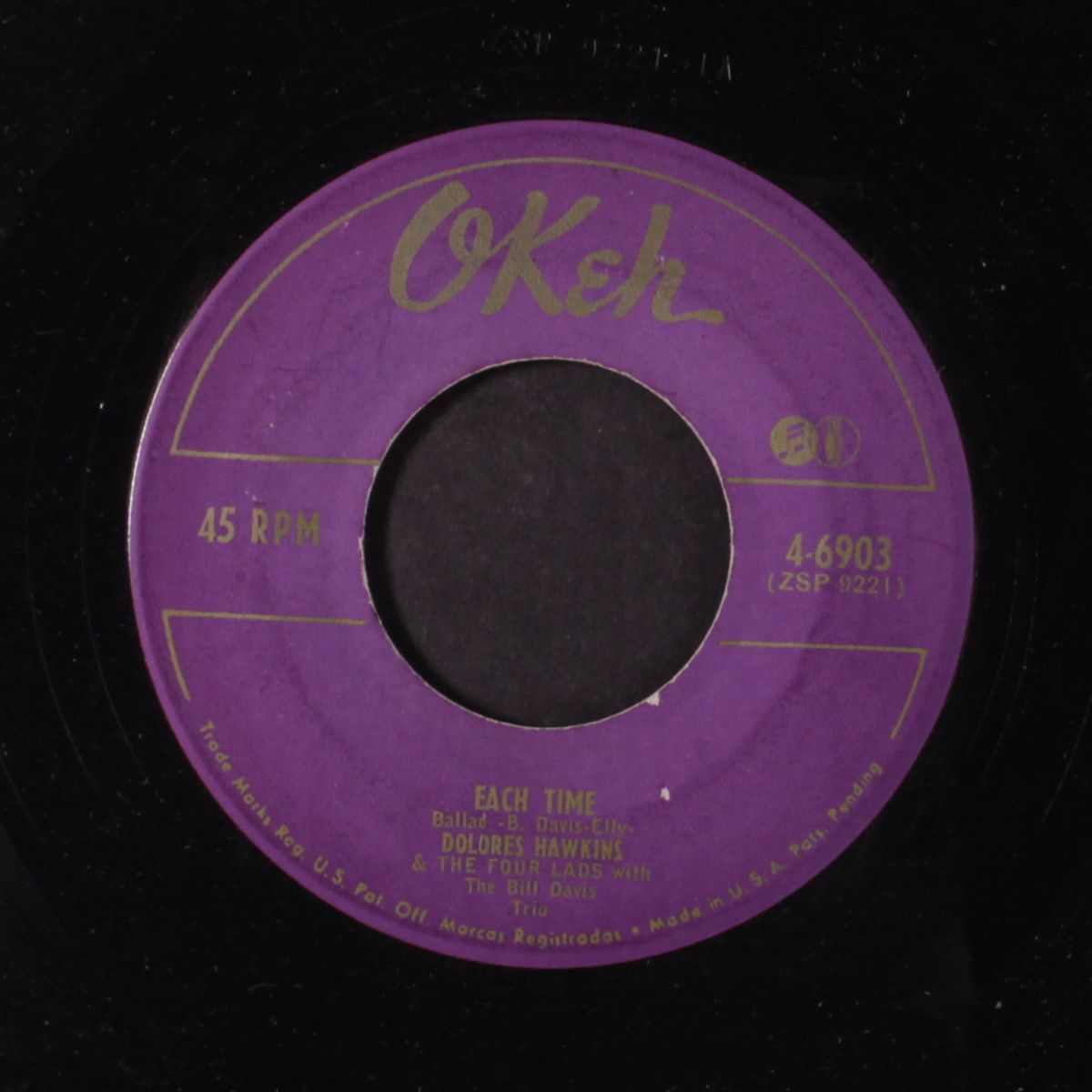 risin' sun / each time by DOLORES HAWKINS