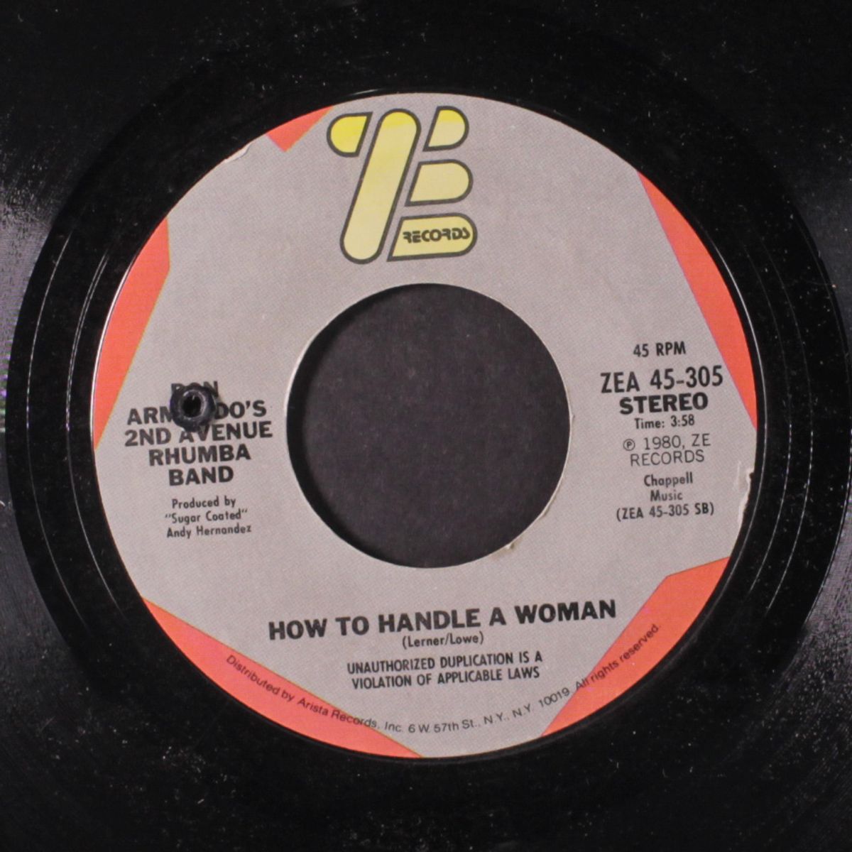 winter love / how to handle a woman by DON ARMANDO'S 2ND AVE RHUMBA BAND