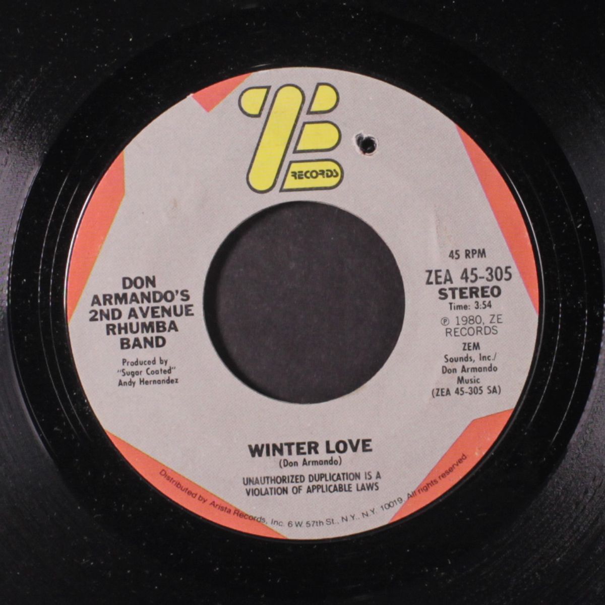winter love / how to handle a woman by DON ARMANDO'S 2ND AVE RHUMBA BAND