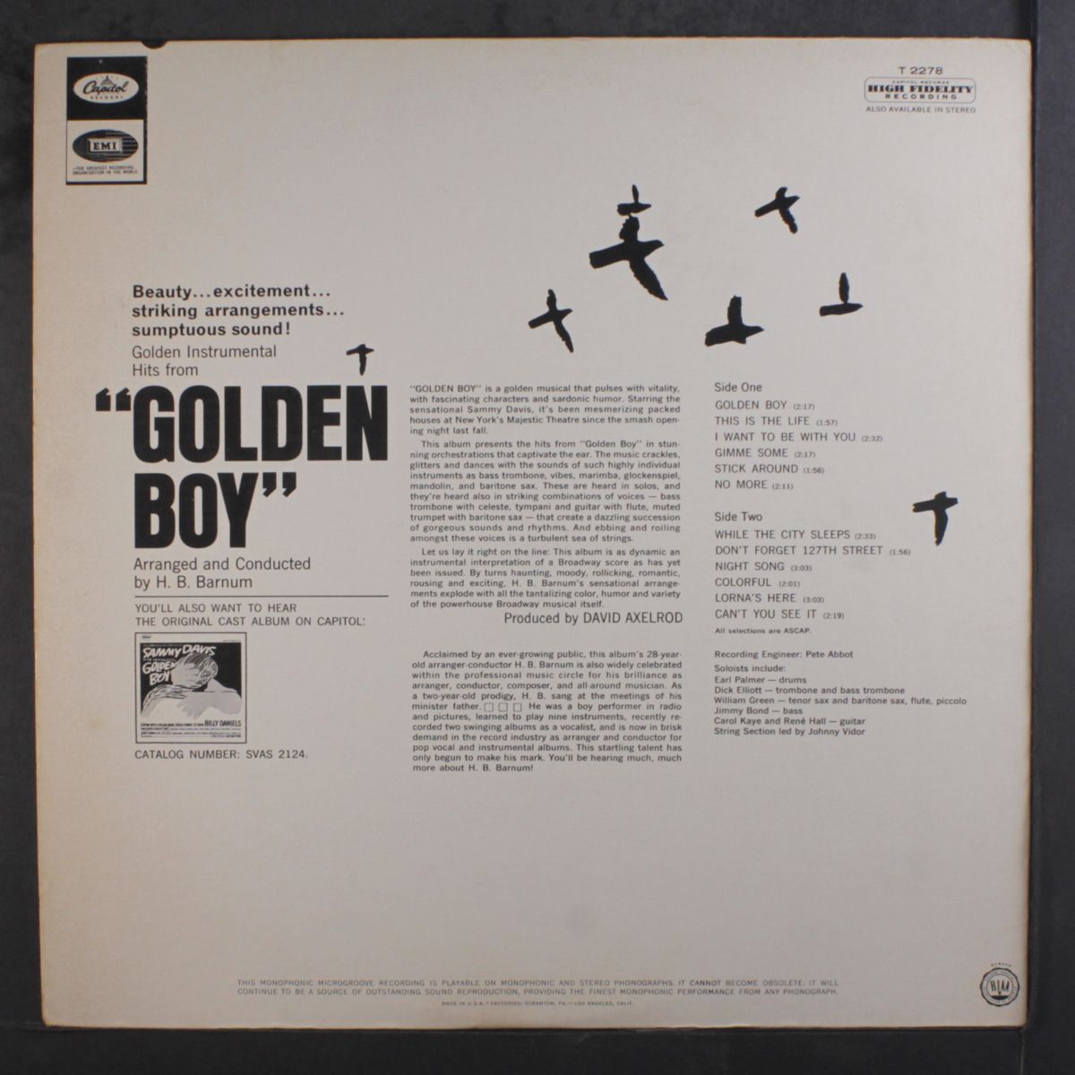 golden boy instrumental album by H.B. BARNUM