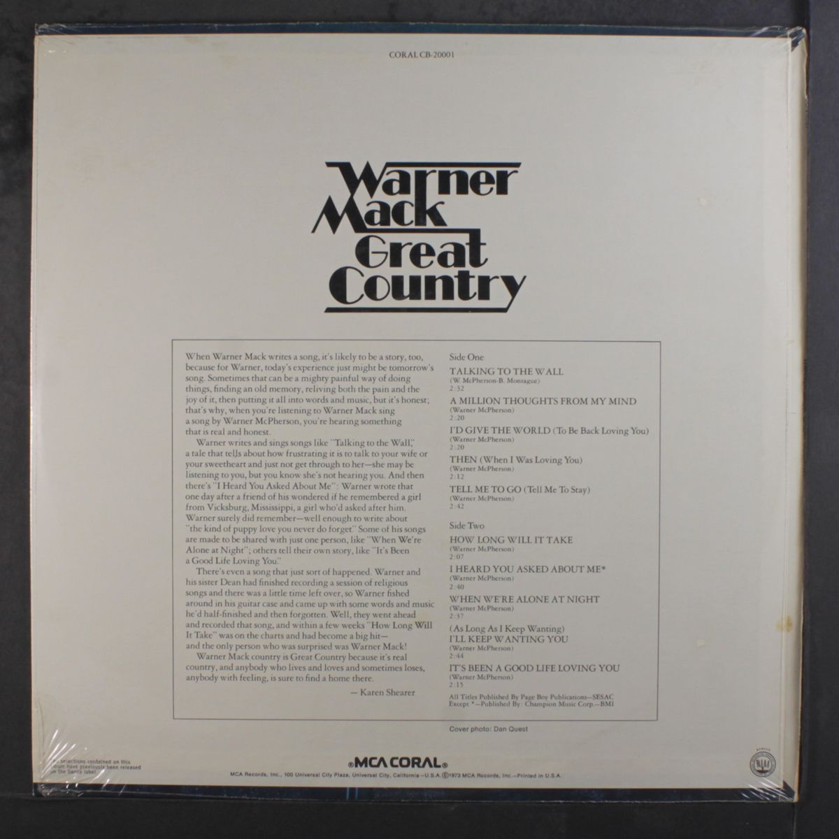 great country by WARNER MACK