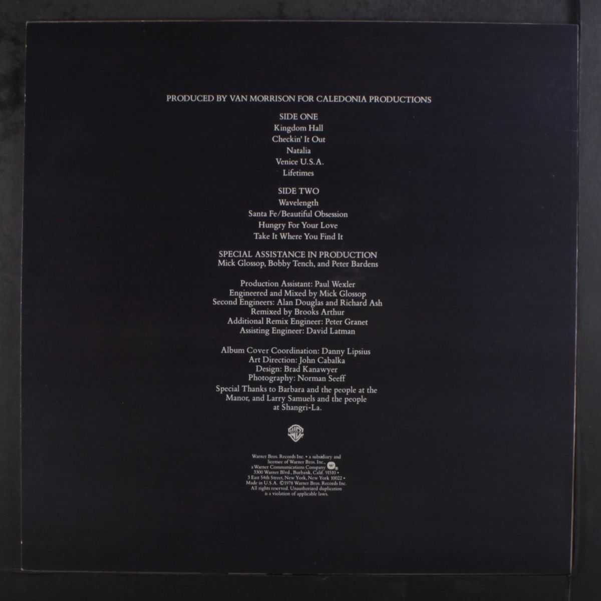 wavelength by VAN MORRISON