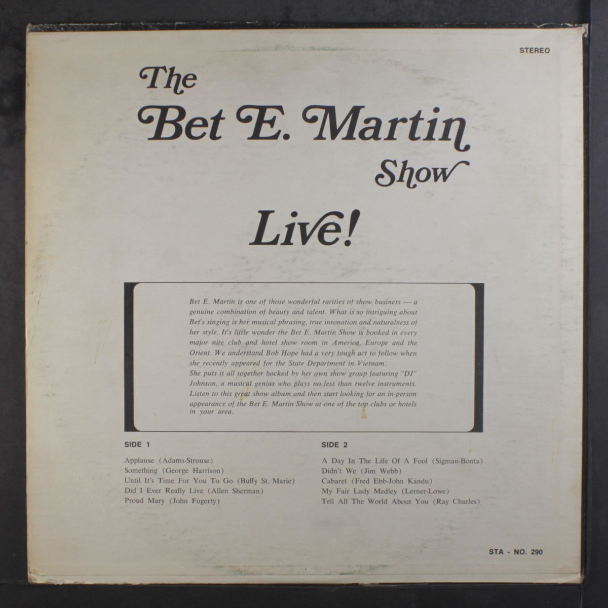 the bet e. martin show live by BET E. MARTIN