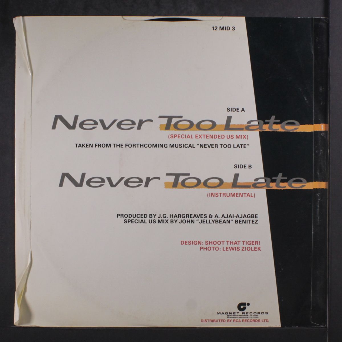 never too late by SINITTA