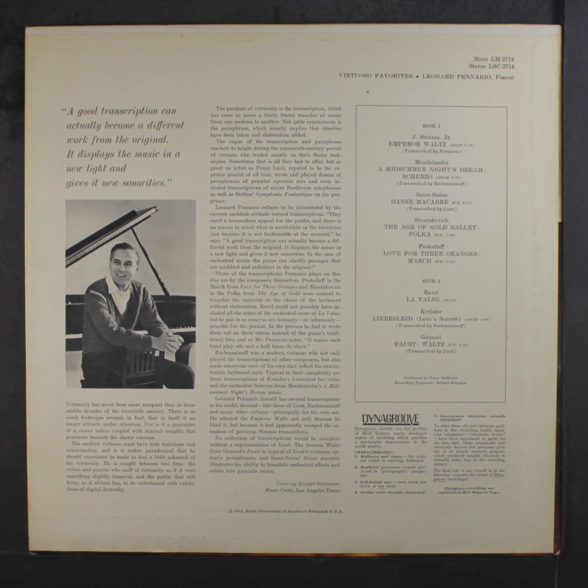 virtuoso favorites by LEONARD PENNARIO