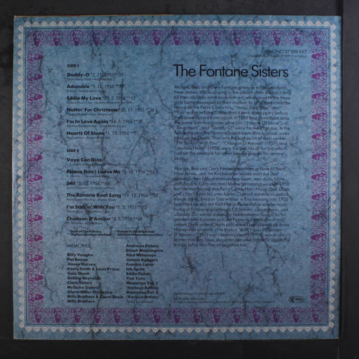memories by FONTANE SISTERS