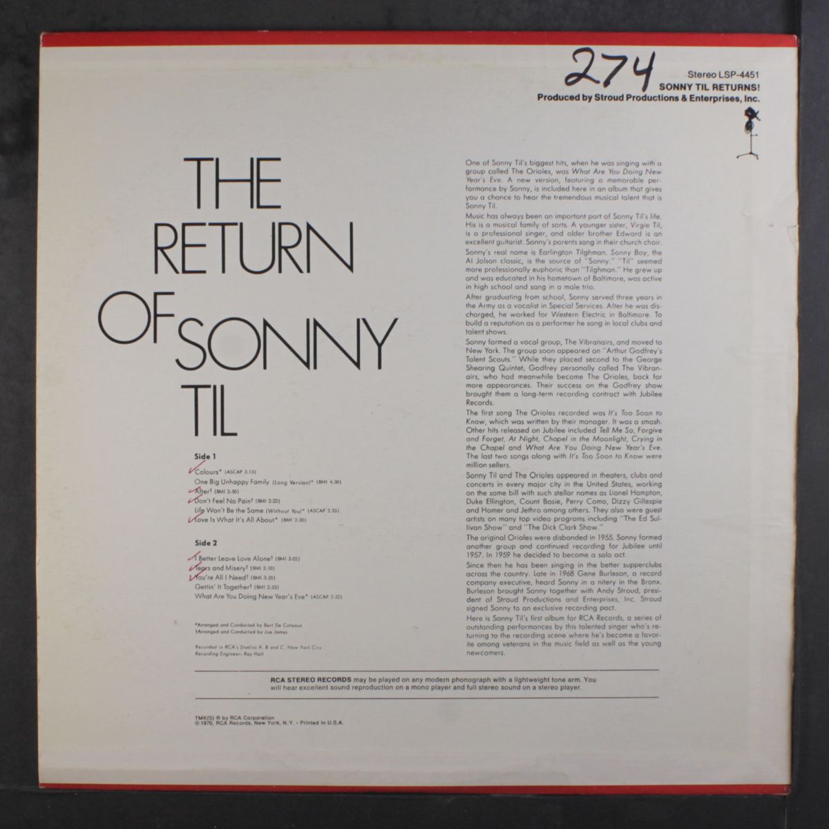 returns! by SONNY TIL