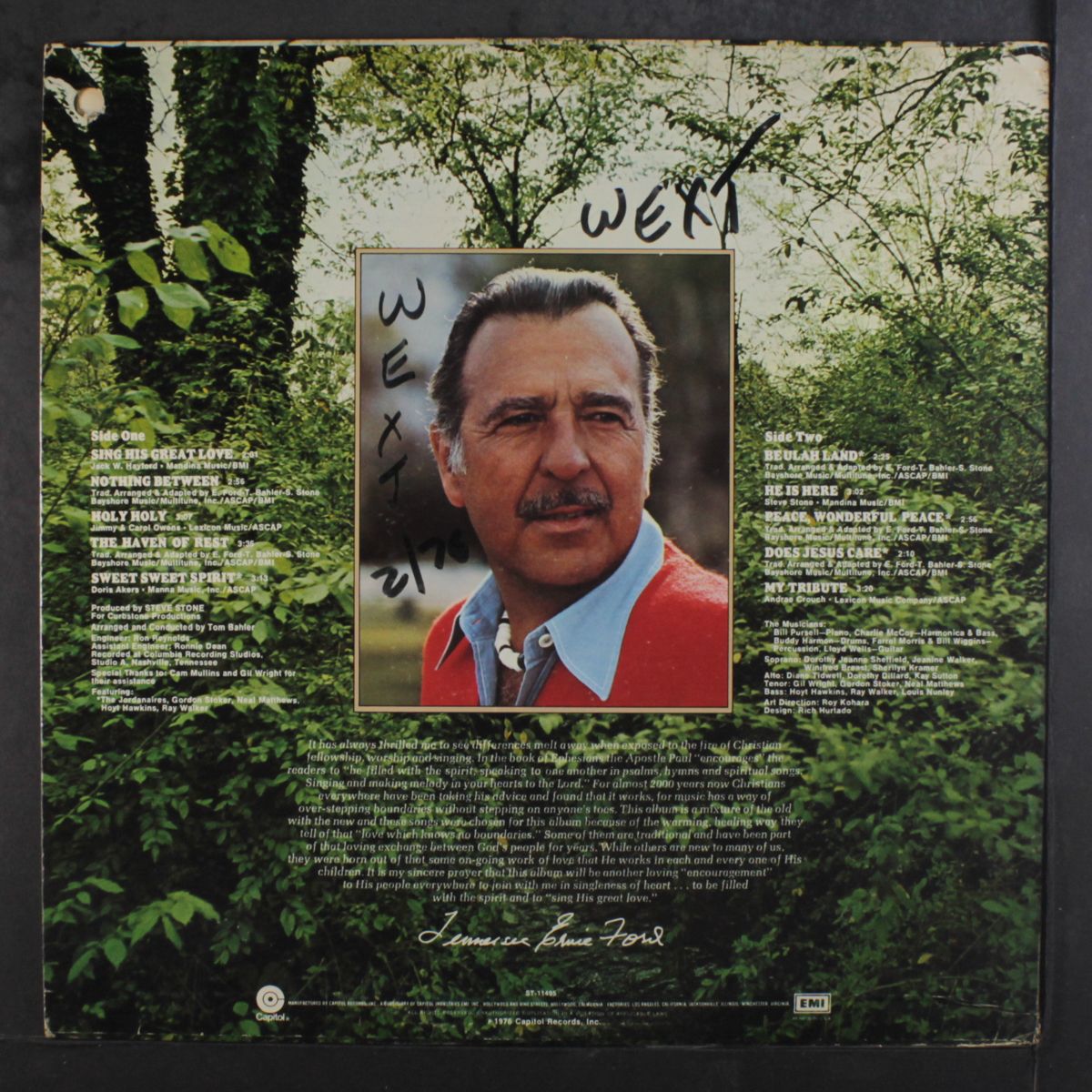 sings his great love by TENNESSEE ERNIE FORD