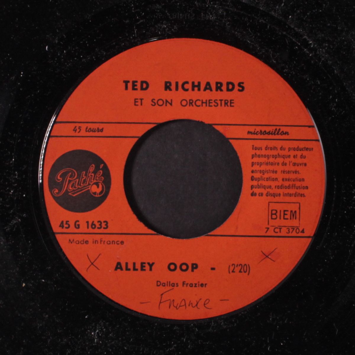 alley oop / tell laura i love her by TED RICHARDS