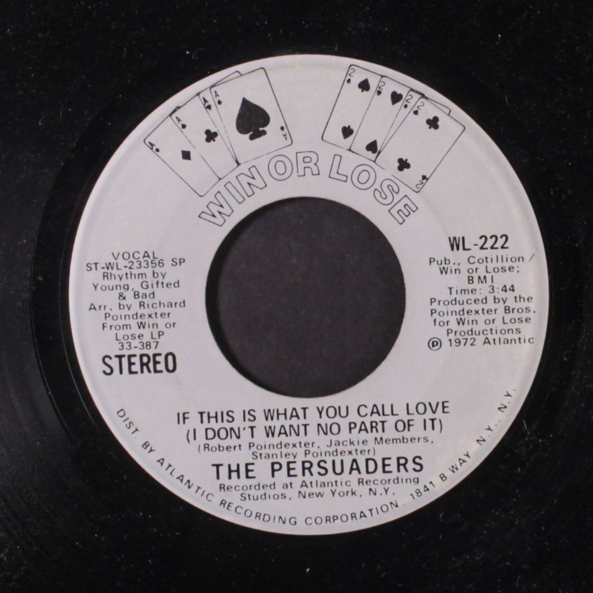 if this is what you call love (i don't want no part of it) / mono by PERSUADERS