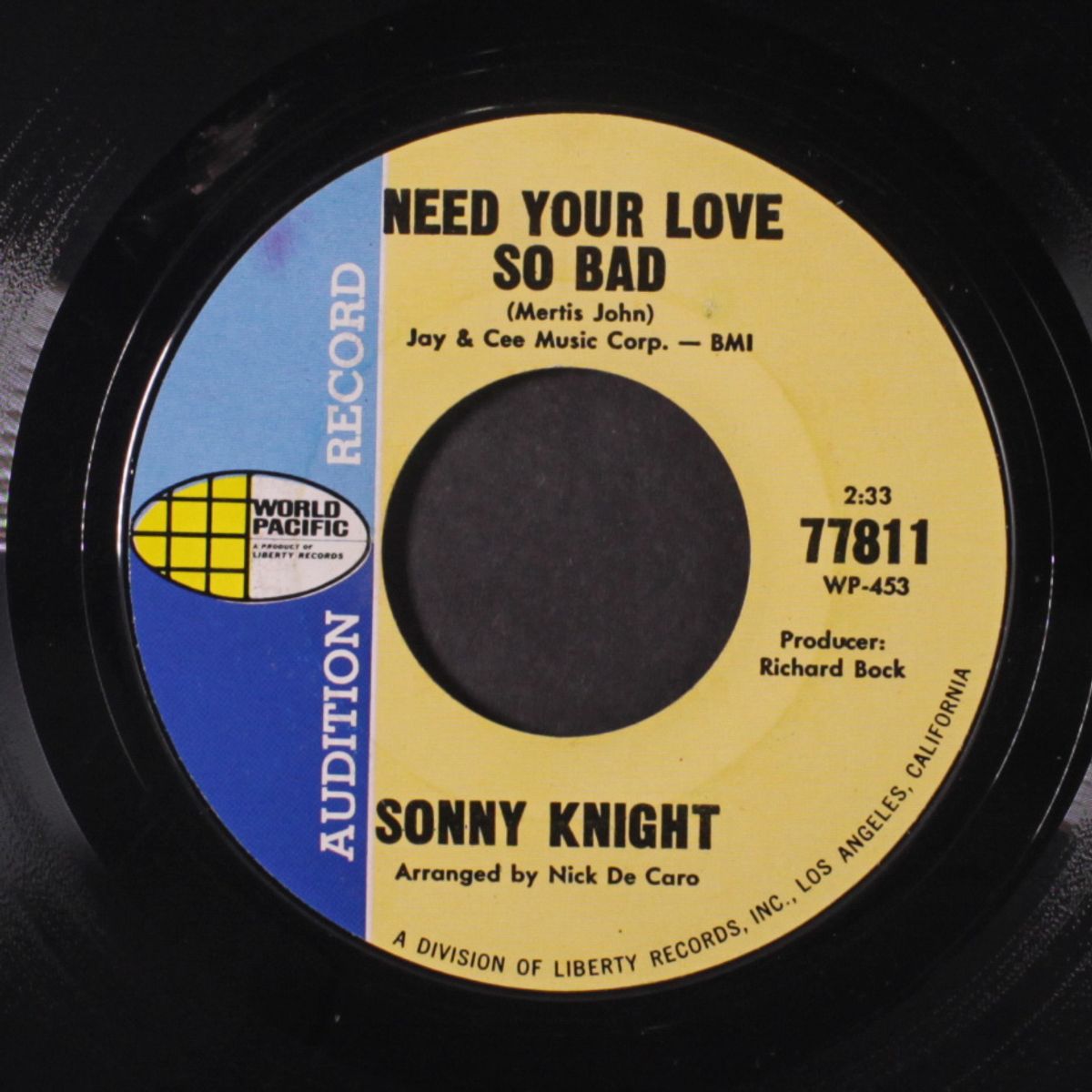 if i may / need your love so bad by SONNY KNIGHT
