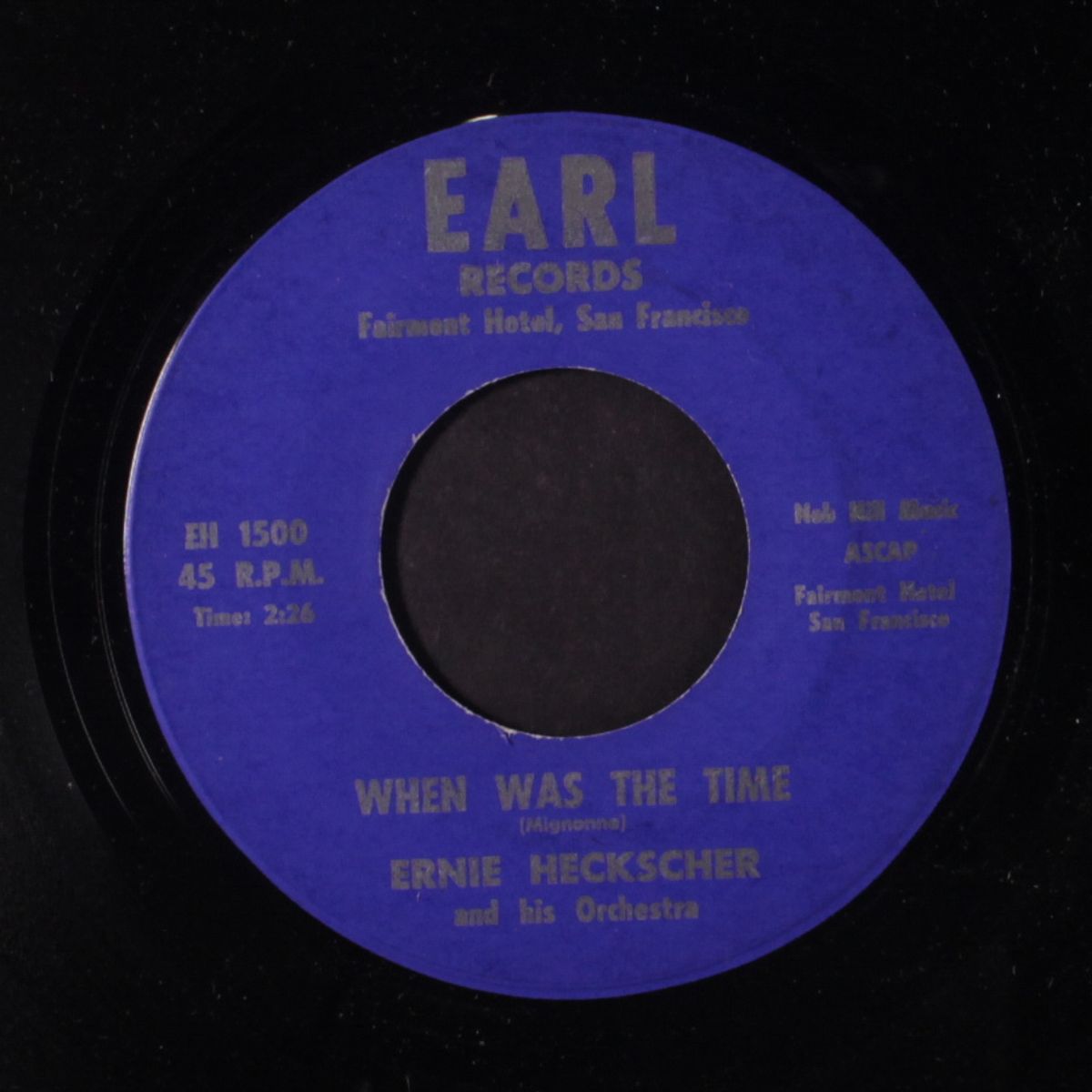 wave / when was the time by ERNIE HECKSCHER