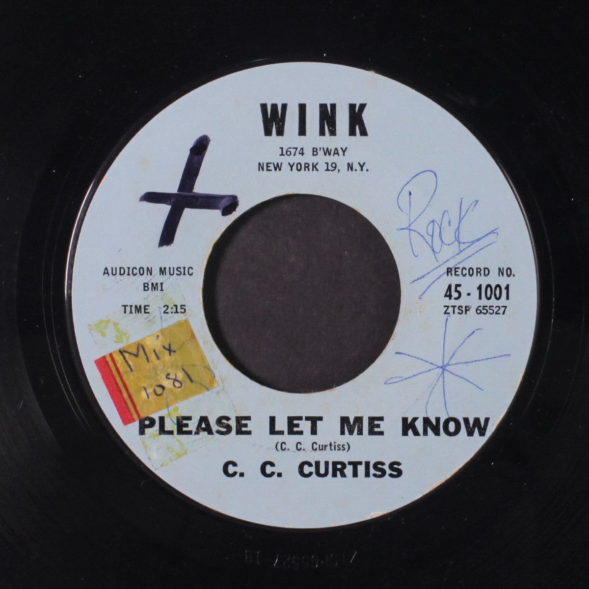 please let me know by C.C. CURTISS