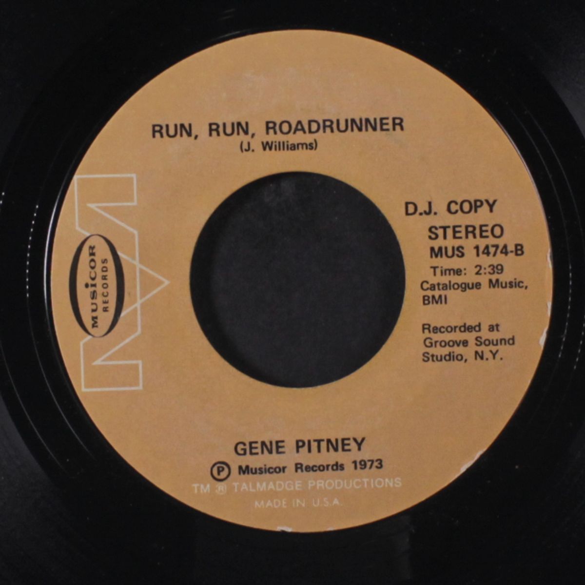 run, run, roadrunner / shady lady by GENE PITNEY