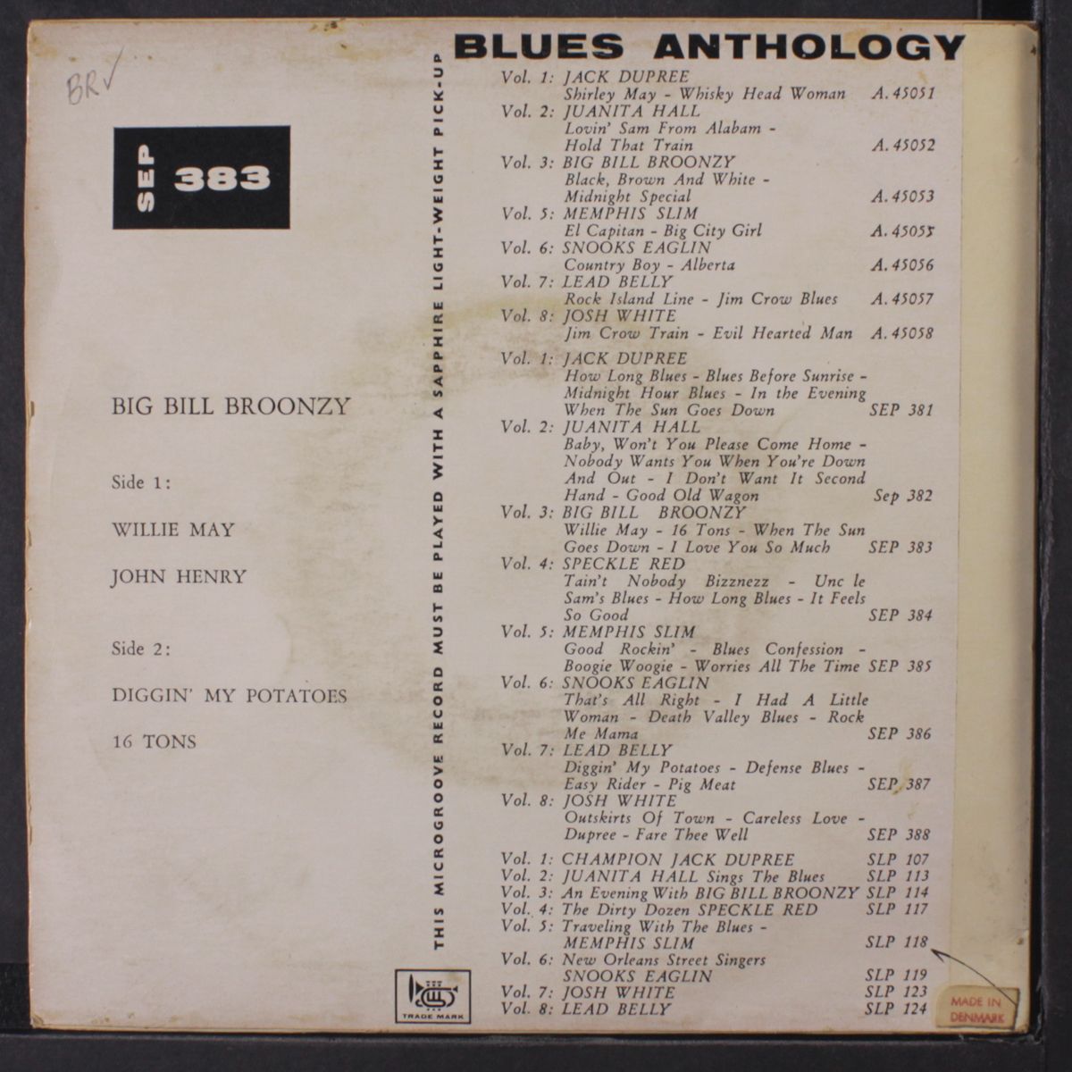 willie may +3 by BIG BILL BROONZY