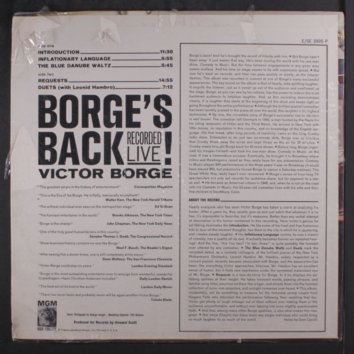 borge's back! by VICTOR BORGE