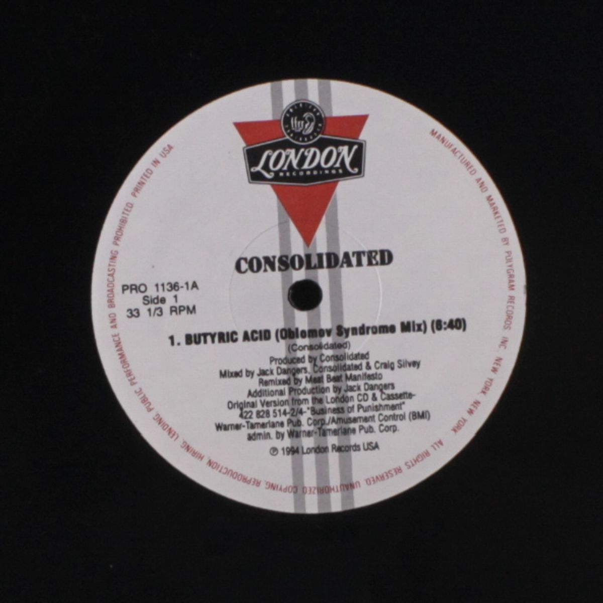 butyric acid by CONSOLIDATED