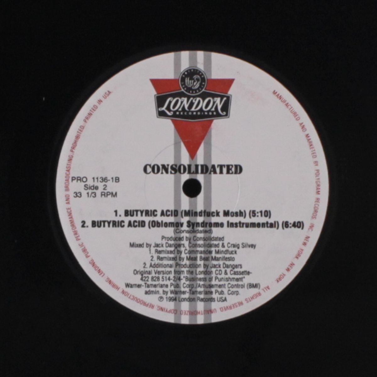 butyric acid by CONSOLIDATED