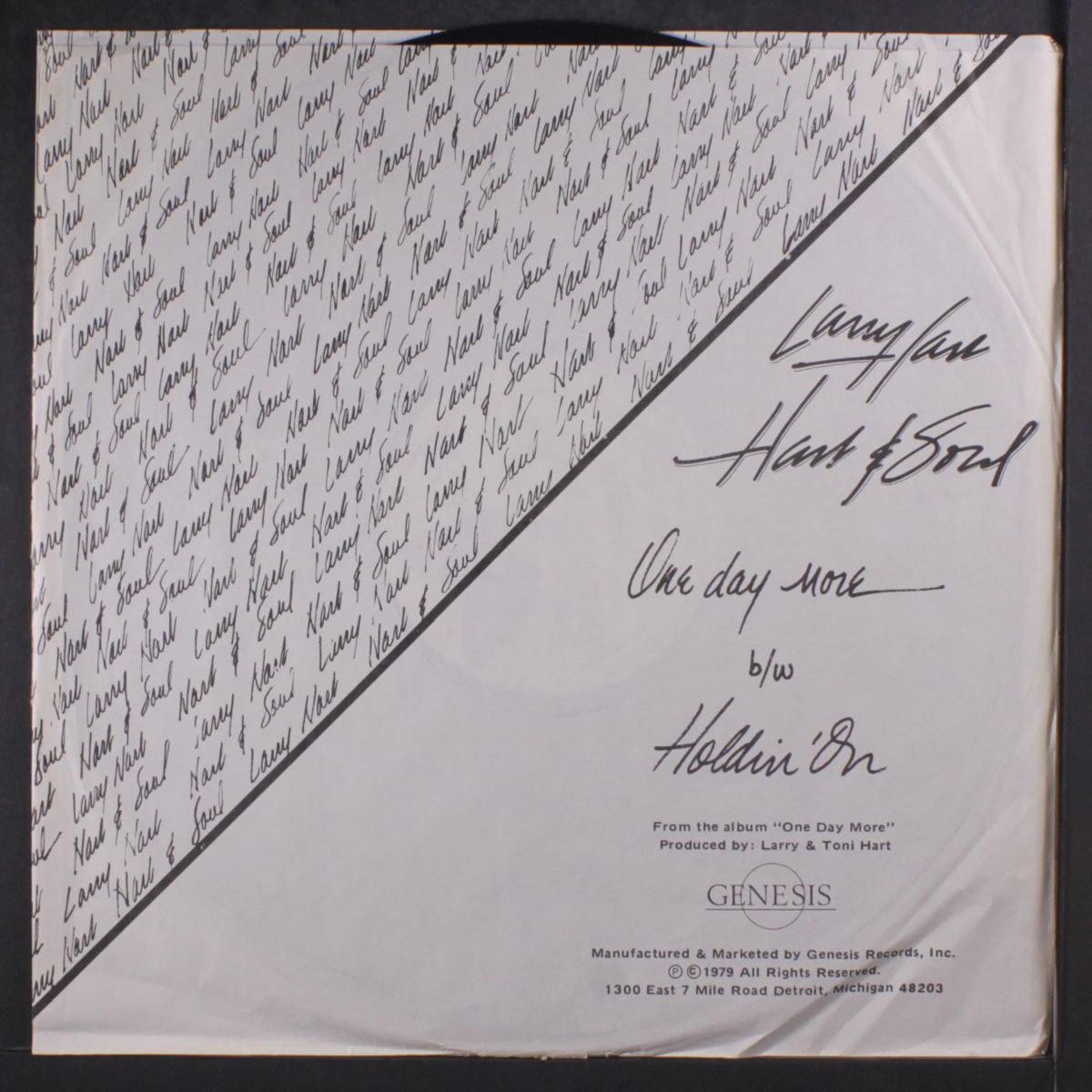 one day more / holdin' on by LARRY HART & SOUL