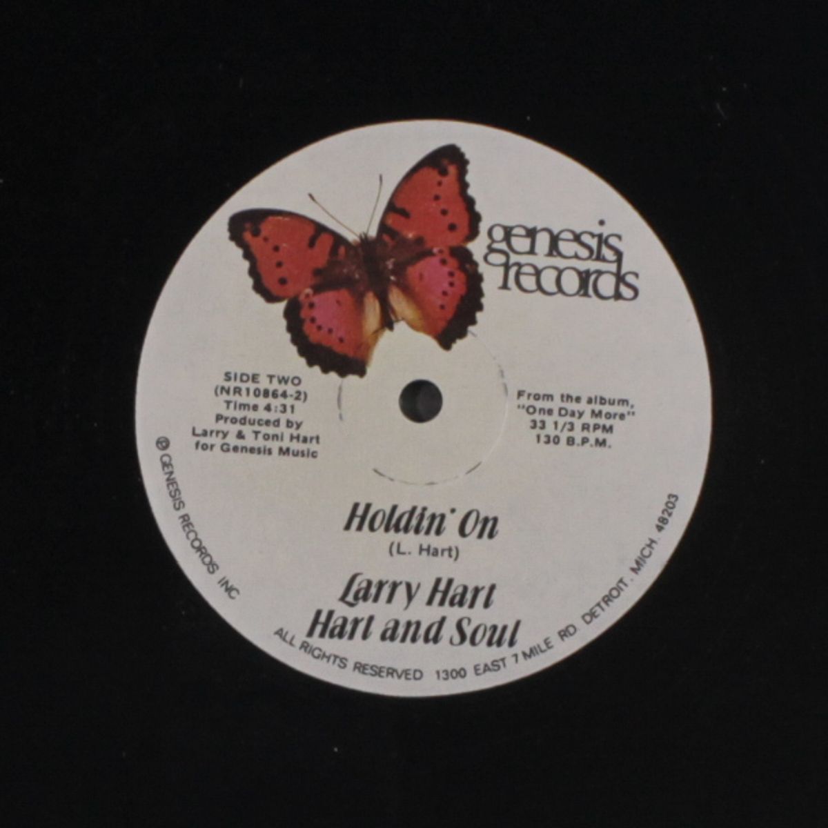 one day more / holdin' on by LARRY HART & SOUL