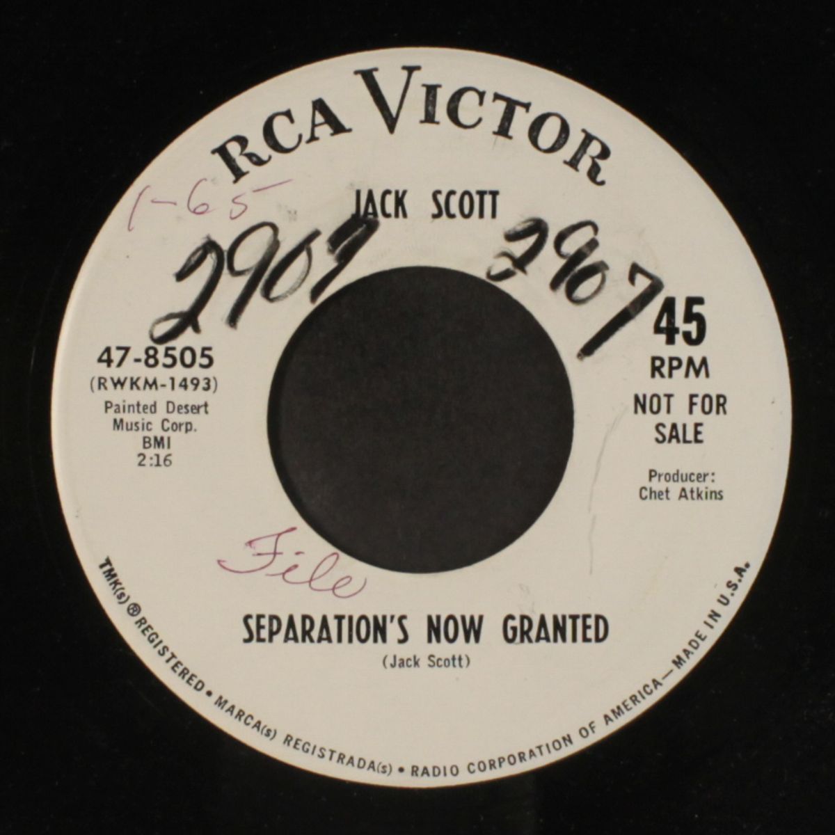 i don't believe in tea leaves / separation's now granted by JACK SCOTT