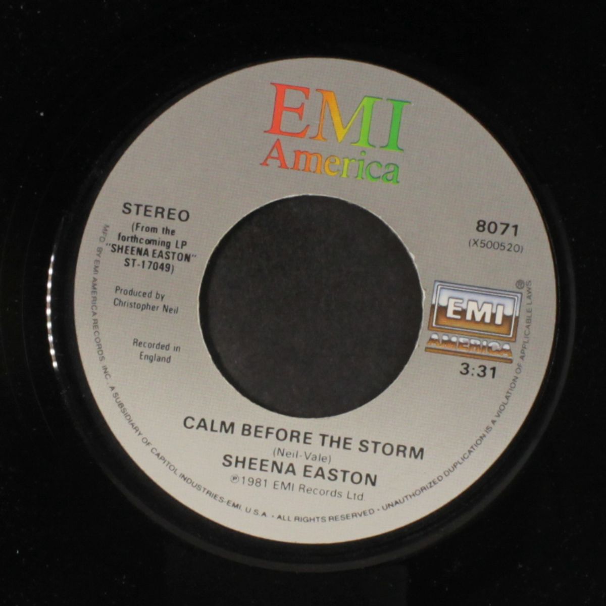 morning train / calm before the storm by SHEENA EASTON
