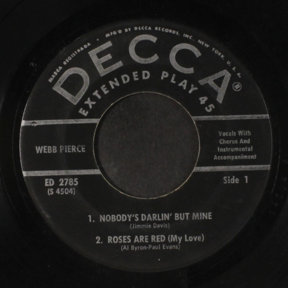 nobody's darlin' but mine by WEBB PIERCE