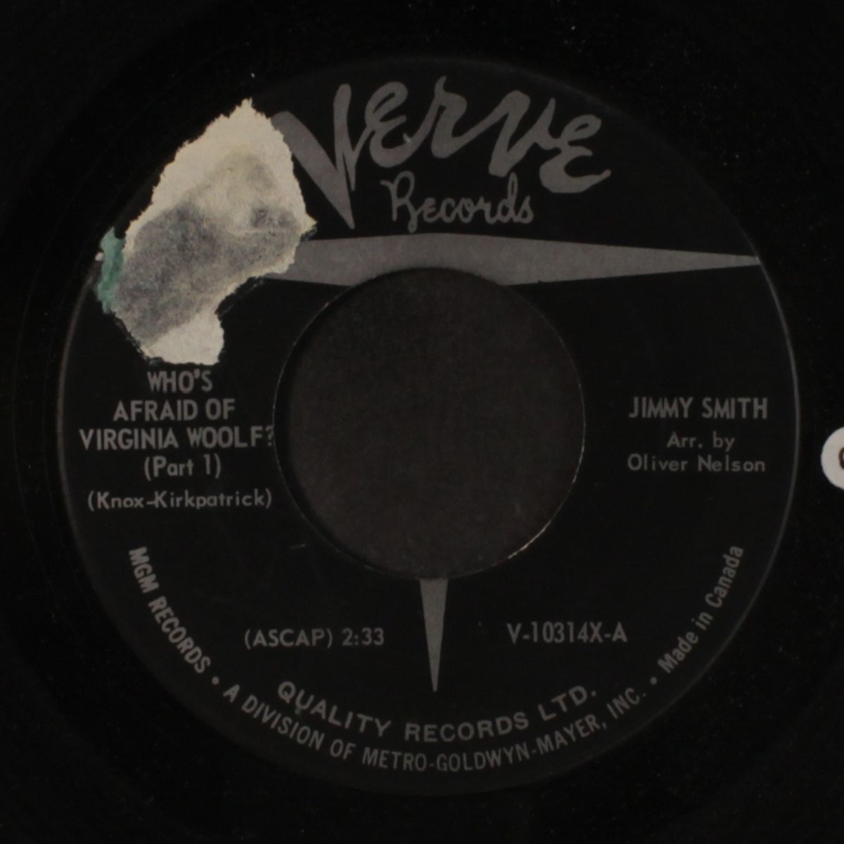 who's afraid of virginia woolf? by JIMMY SMITH
