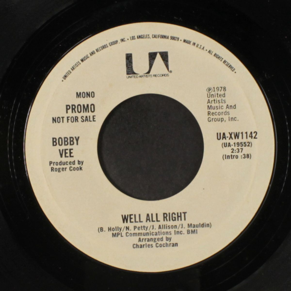 well all right by BOBBY VEE