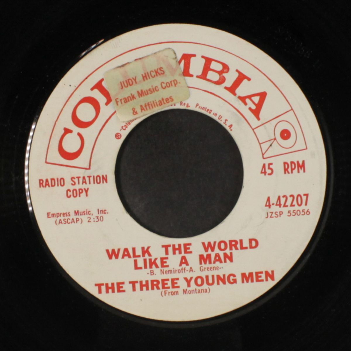walk the world like a man / chime in by THREE YOUNG MEN