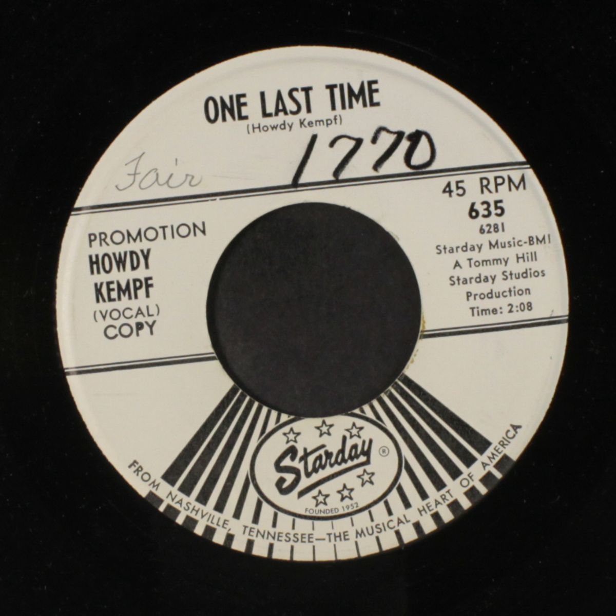 one last time by HOWDY KEMPF