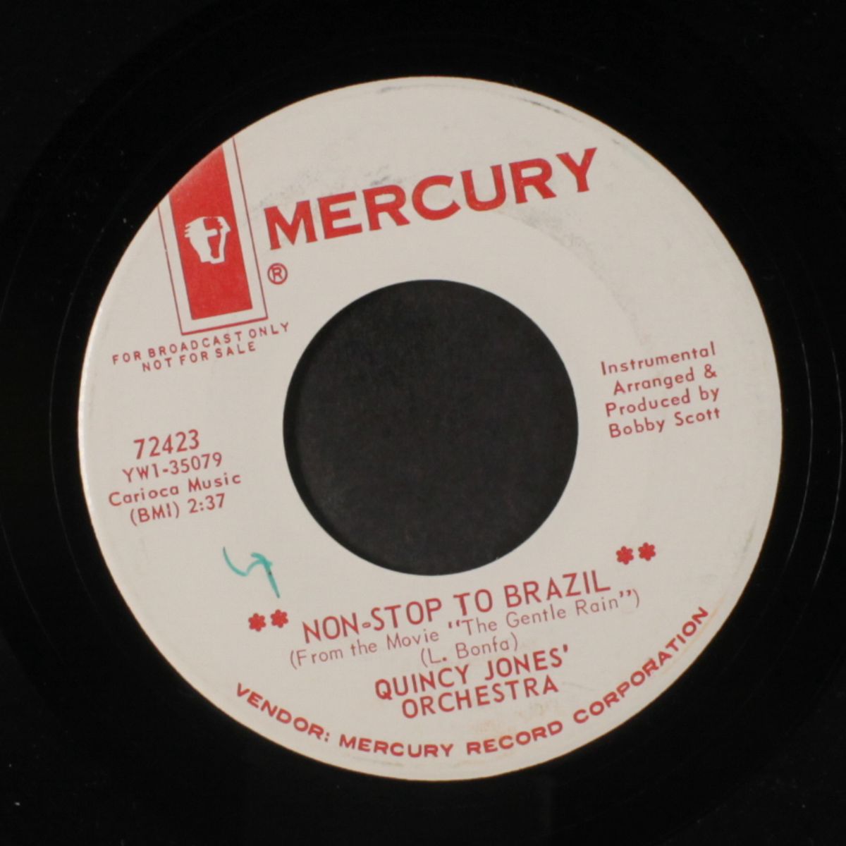 non-stop to brazil / the gentle rain by QUINCY JONES