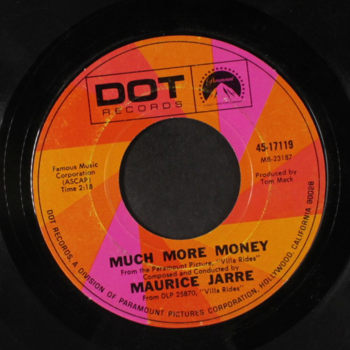 villa rides / much more money by MAURICE JARRE