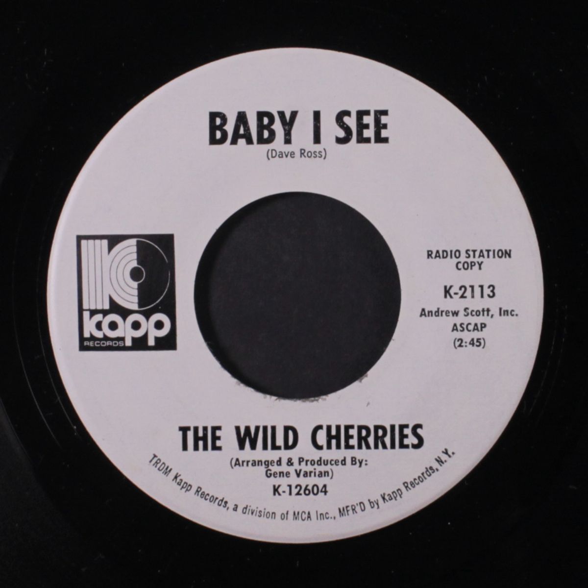 baby i see / you know what cha want by WILD CHERRIES