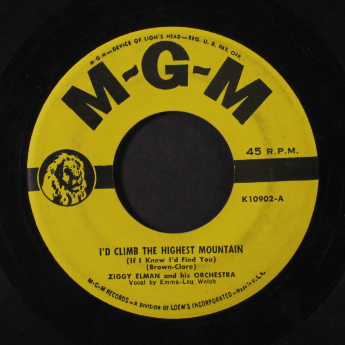 zig's mambo / i'd climb the highest mountain by ZIGGY ELMAN