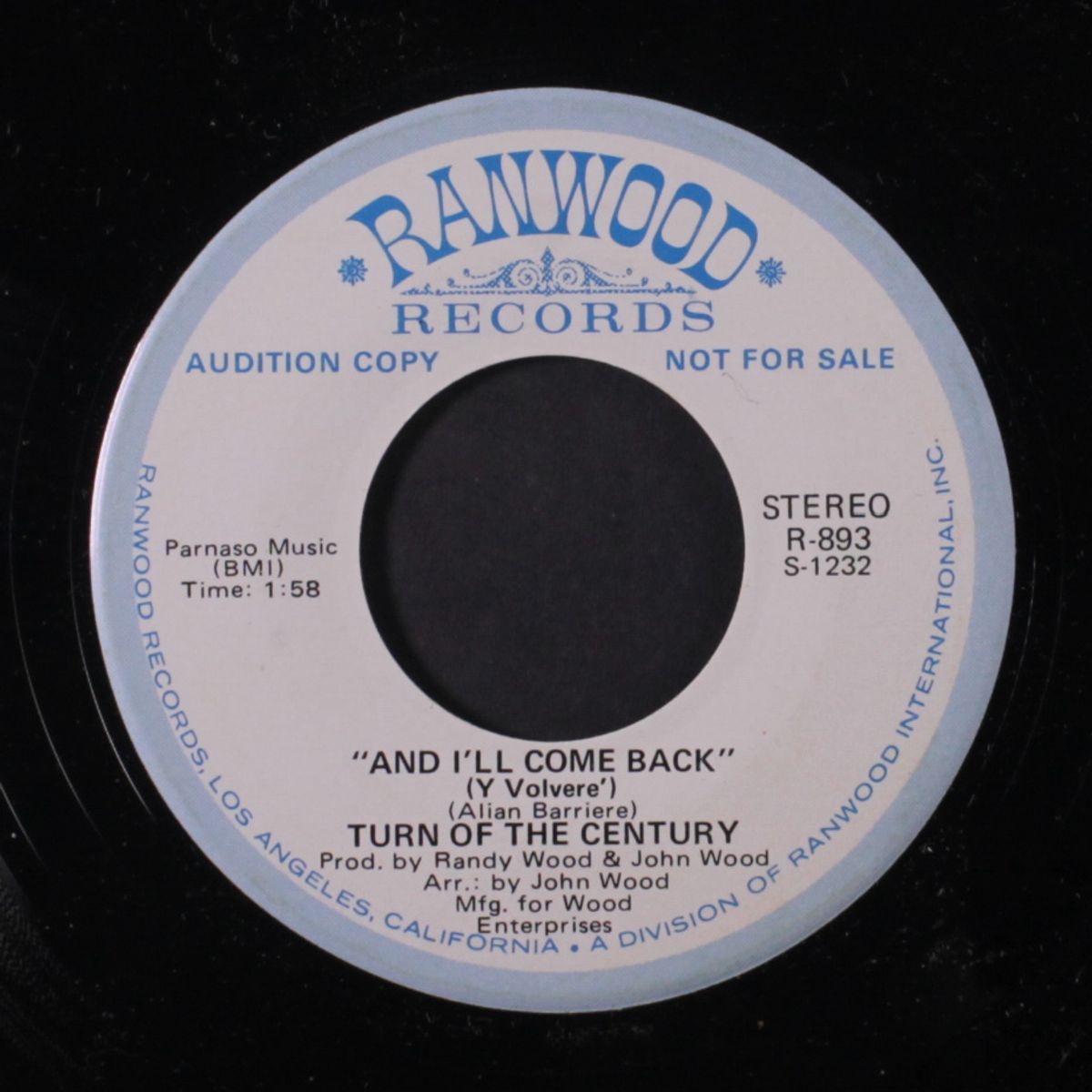 and i'll come back / she loves (her oleander tree) by TURN OF THE CENTURY