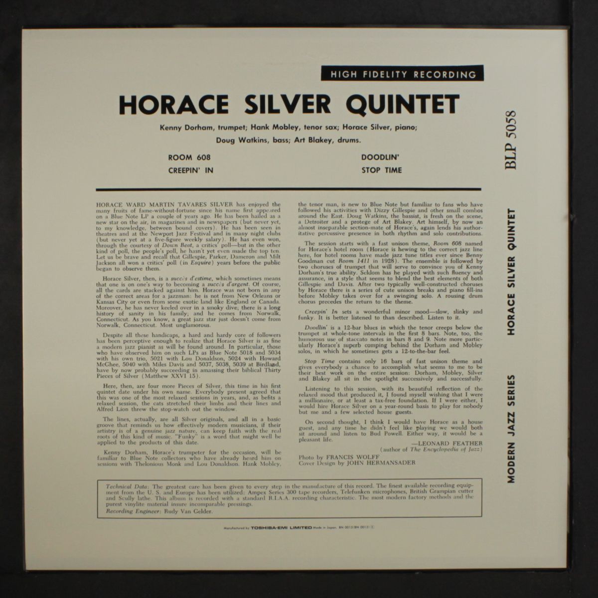 horace silver quintet, vol. 3 by WAYNE CANNADY