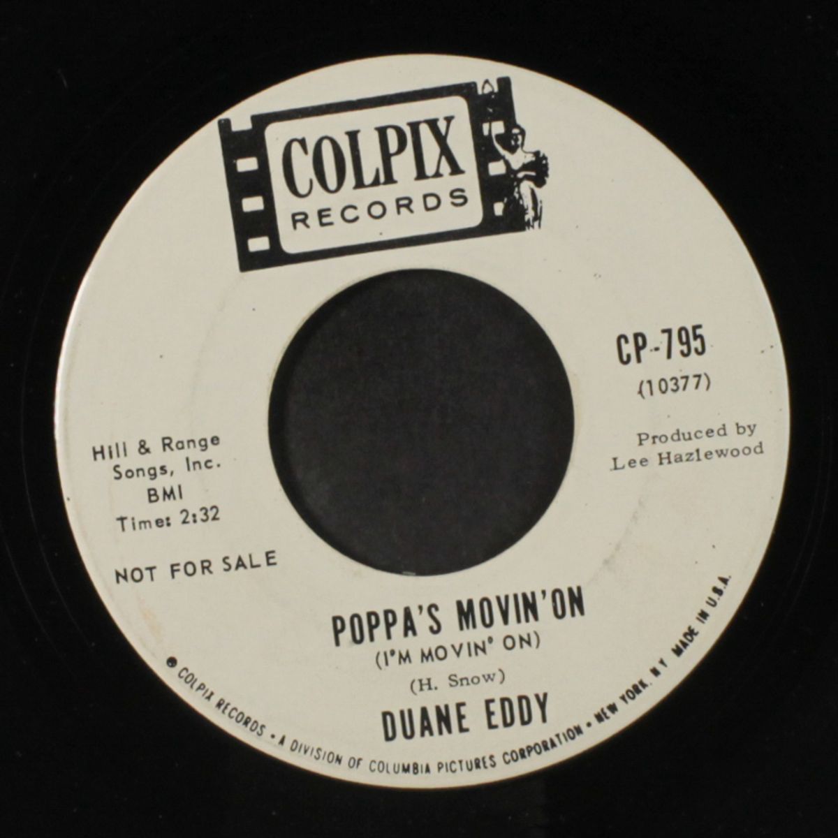 el rancho grande / poppa's movin' on by DUANE EDDY