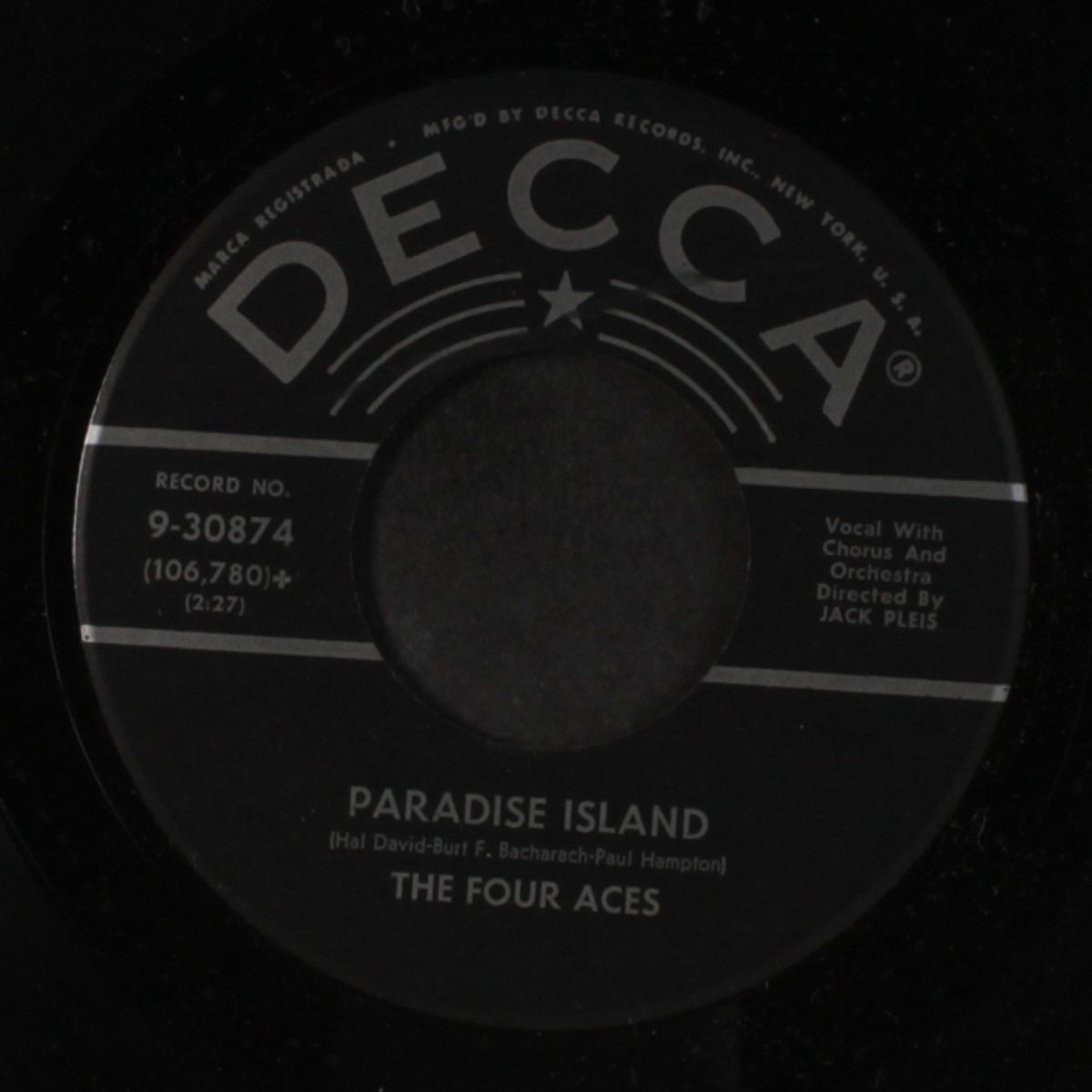 paradise island / ciao ciao bambina (piove) by FOUR ACES