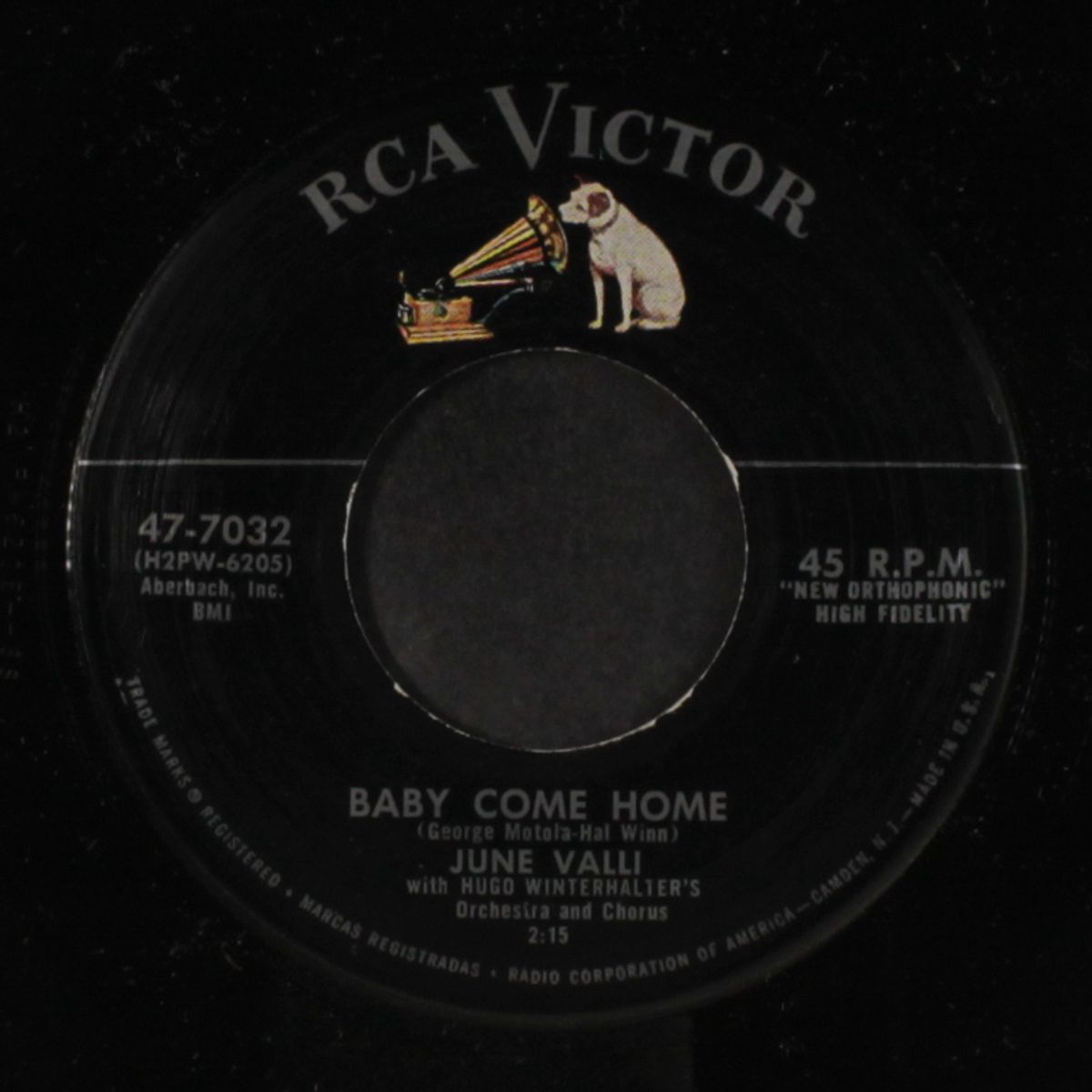 baby come home / open your arms by JUNE VALLI