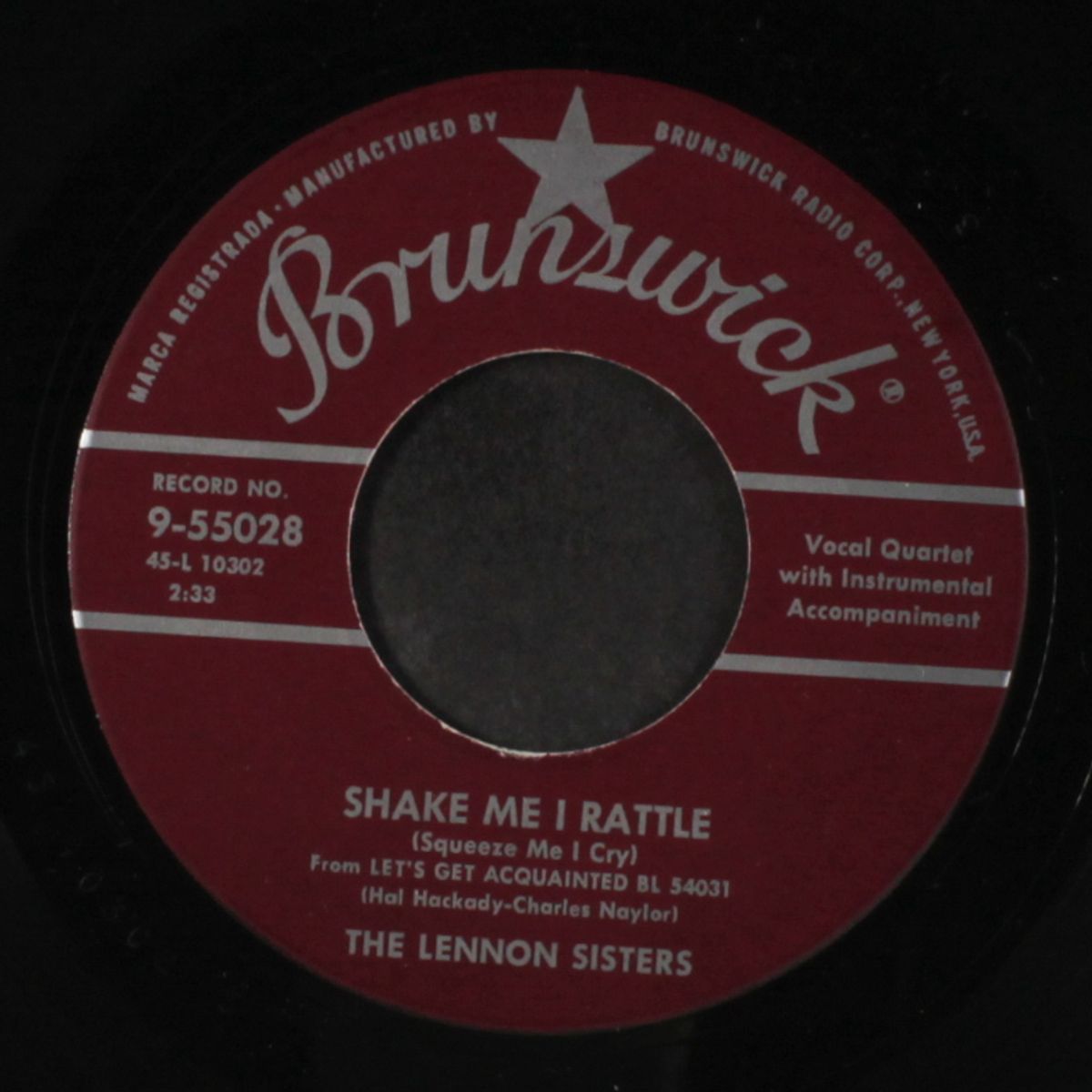 shake me i rattle / pocahontas by LENNON SISTERS