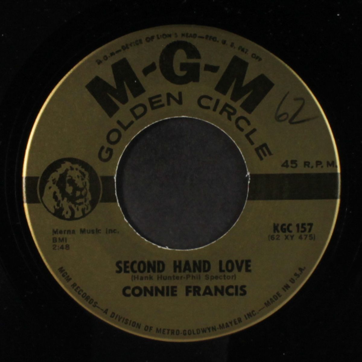 second hand love by CONNIE FRANCIS